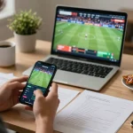 Player using LC88 betting app for exciting sports betting, emphasizing strategic gaming choices and immersion.