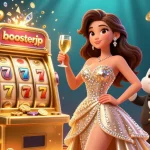 Experience winning thrills with boosterjp at a lavish casino scene with riches, excitement, and artistry.