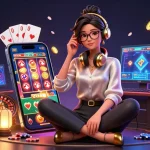 Découvrez le jeu au casino en ligne avec une femme asiatique créant une atmosphère dynamique.