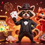 Join the excitement at vipph with colorful slot reels and a dynamic casino scene featuring charming characters.