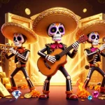 Nha cai uy tin showcases a lively mariachi band surrounded by vibrant casino riches.
