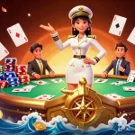 Experience thrilling gameplay at a casino en ligne with our vibrant 3D illustration featuring dynamic poker action.