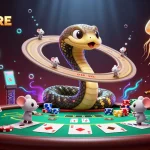 Experience IDNSCORE's exciting virtual gaming world with astronauts betting on cosmic roulette!