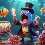 KADAL778 showcases an interactive underwater casino scene with magical characters performing engaging tricks.