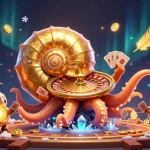 LIGALGO features a colorful roulette scene with an ancient nautilus and glowing cards bringing excitement.