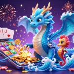 Vivi l'emozione dei casino online non AAMS con un'illustrazione 3D vibrante che presenta elementi di gioco dinamici e personaggi entusiasmanti.