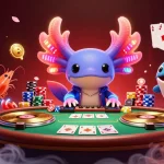 Jouez aux crypto casinos avec un DJ axolotl vibrant et des crevettes dansantes, ambiance festive garantie.