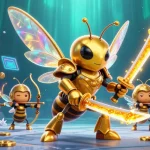 Jouez aux crypto casinos avec des personnages animés, des jets de lumière et des pièces virtuelles qui illuminent l'action.