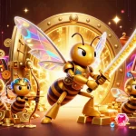 Sloturi online captivante cu jackpoturi strălucitoare în Casino online, având monede aurii și simboluri norocoase.