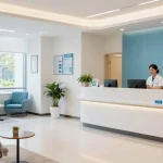 Truck driver health insurance options in a welcoming healthcare environment with professional medical services and patient care.