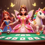 Engage in thrilling judi bola action amid a vibrant 3D casino atmosphere with beautiful characters.