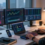 Cricbet99 trading setup with crypto exchange charts and digital wallet for secure Bitcoin trading