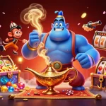 Découvrez les jeux au casino français en ligne dans une illustration dynamique vibrante.