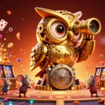 Découvrez l'univers du casino en ligne avec une illustration dynamique pleine de détails captivants.
