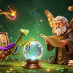Giocatori esplorano i Siti non AAMS sicuri con jackpot e simboli di fortuna in un'illustrazione vivace.