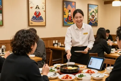 Enjoy a vibrant dining atmosphere at 상봉동 한국관 with flavorful dishes and friendly service.