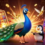 Découvrez le monde du casino en ligne avec cette illustration ludique remplie de jeux et de gains.