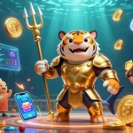 Jouer au casino en ligne avec une scène dynamique de requin et des éléments de crypto-monnaie