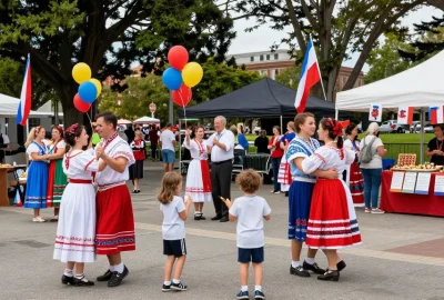 A lively Polish community event in San Francisco showcasing culture and connections through https://www.sfpol.com/.