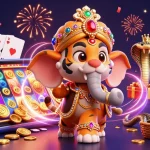 Engage in vibrant gaming action at leci123 with colorful slot reels and rich casino elements.