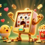 Visuel dynamique illustrant les paiements SpinBoss casino avec une machine à sous dorée frappant un jackpot tout en déversant des pièces d'or.