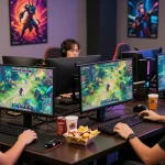 Nagahitam303 Daftar: Gamers collaborating in vibrant forum for dragon hunting strategies.