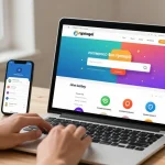 Pengguna rajatogel mengakses platform togel online di ruang kerja modern.