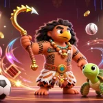 Engage with taigamebancaanxu's sports betting scene featuring dynamic elements and character interactions.