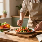 Read more on our blog about the joy of cooking healthy meals in a cozy kitchen.