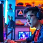 Engaged player mastering the yono game in a high-energy gaming setup.
