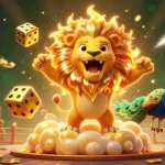 Plongez-vous dans l'univers des jeux avec casino en ligne et rejoignez le lion solaire triomphant sur des dés d'or.