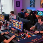 Exciting gaming atmosphere at tempototo site, showcasing players engaged in diverse online games.